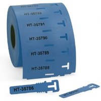 HellermannTyton Kennzeichnungsschilder 12x74mm PUR blau TAGPU12X74LOOP-BU bl von HellermannTyton