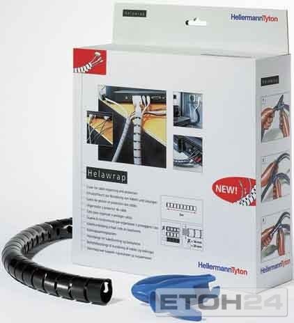 HellermannTyton Spiralschlauch +Werkzeug HWPP25L2 GY+WZ(VE2m) von HellermannTyton