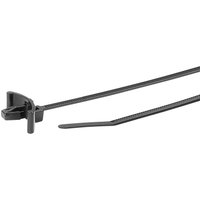 Hellermanntyton - 126-00417 T18RSF-PA66UV-BK Kabelbinder 100 mm 2.50 mm Schwarz mit Spreizanker, Hitze von HellermannTyton