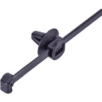 Hellermanntyton - 150-37791 T50ROS-SFT6,5 16-3 Kabelbinder 200 mm 4.60 mm Schwarz mit Spreizanker und von HellermannTyton