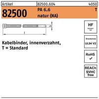 Kabelbinder r 82500 innenverzahnt 7,6 x 760/ 220 Polyamid 6.6 natur von HellermannTyton