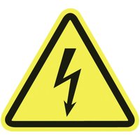 Warnschild Warnung vor elektrischer Spannung Kunststoff 100 St. Warnschild Warnung vor elektrischer Spannung Kunststoff 100 St. von HellermannTyton