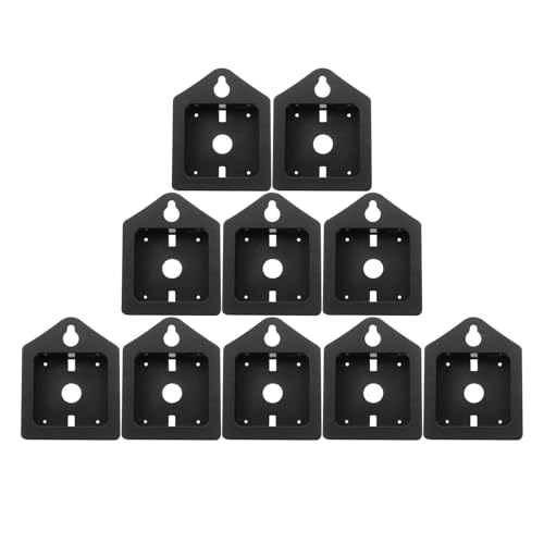 Hellery 10x Uhrwerk Rückabdeckung für DIY Wanduhren Leichtes Rahmenteil Ersatzteil Rückabdeckung Reparatursatz von Hellery