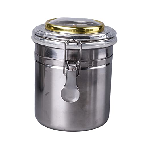Hellery Edelstahl Zigarren Humidor Jar, Raucherzubehör, Zigarren Humidor, Digital Humidor Box Pfeifen Tabak Jar Etui für die Reise nach Hause von Hellery