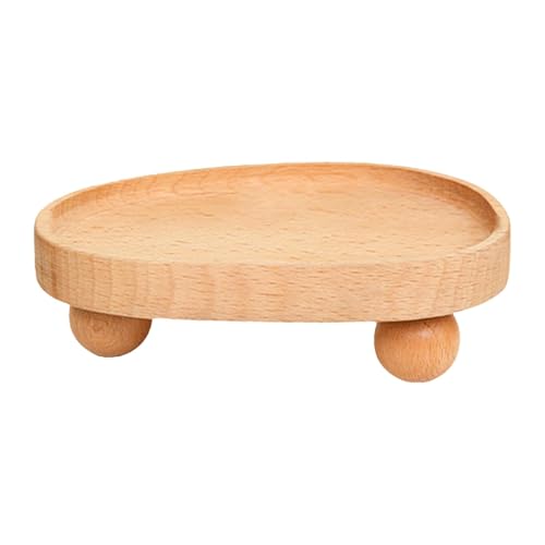 Hellery Holz Riser Tablett Schmuck Display Halter Kamin Dekorative Sockel Ständer von Hellery