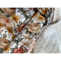 Babydecke Creme/Retro Garden Ca. 70x90cm, Auf Wunsch Mit Name von HelliMaus
