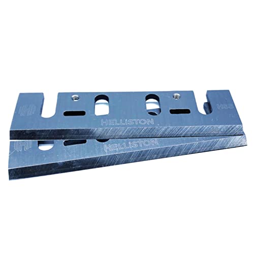 HSS Hobelmesser 110mm für Elektrohobel Graphite 59G680 1300W (1 Satz = 2 Hobelmesser) von Helliston