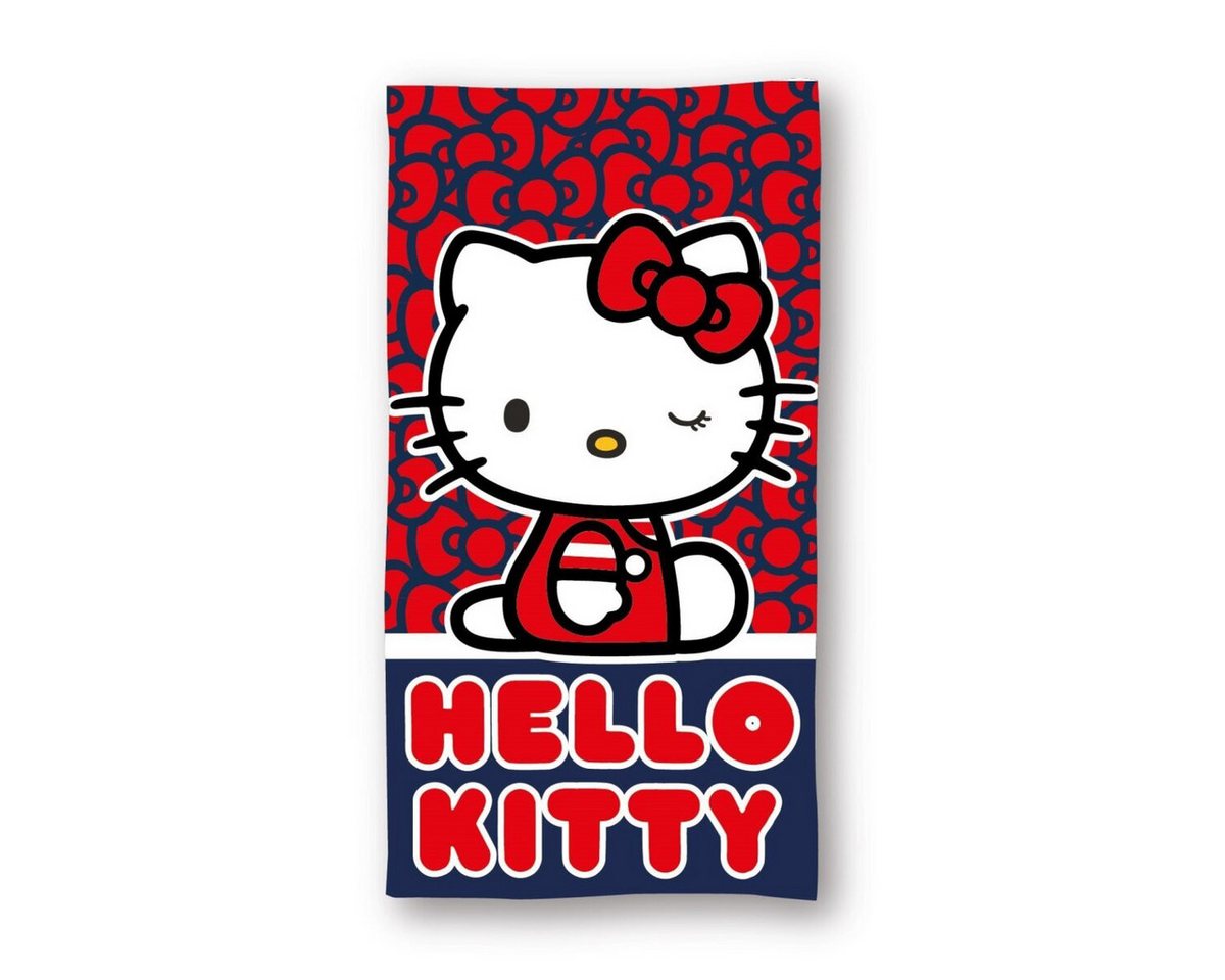 Hello Kitty Badetücher Hello Kitty Cutie Style Badetuch 70x140cm, 100% Polyester (1-St) von Hello Kitty