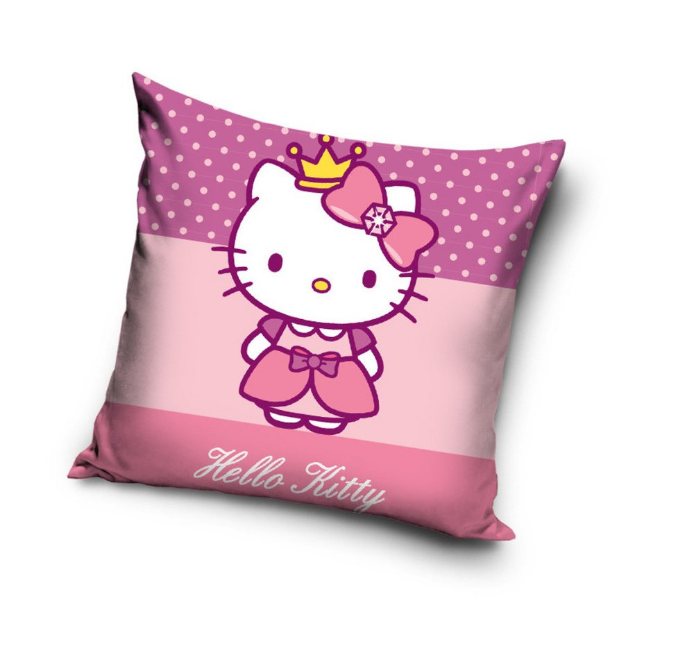 Hello Kitty Dekokissen Hello Kitty Velour Kissen Dekokissen 40 x 40 cm von Hello Kitty