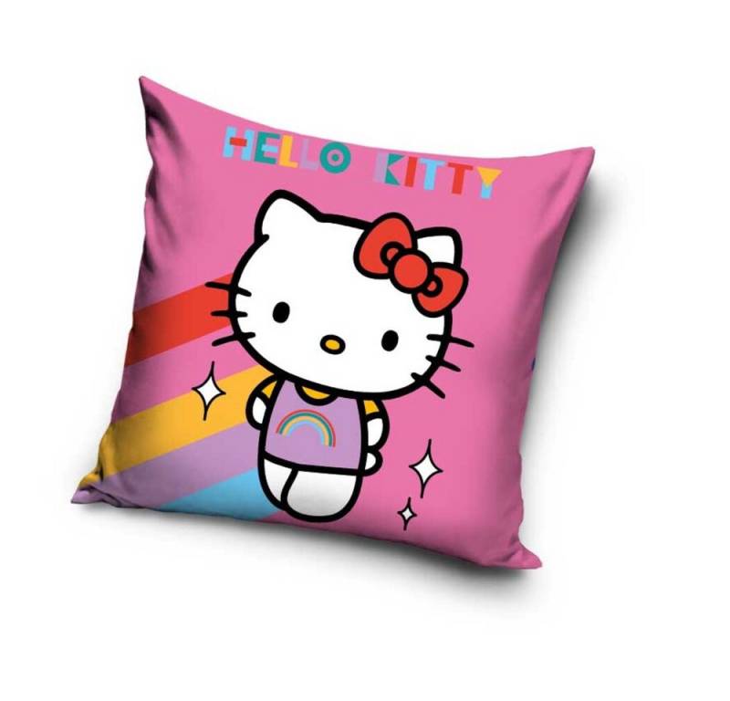 Hello Kitty Dekokissen Hello Kitty Velour Kissen Dekokissen 40 x 40 cm von Hello Kitty