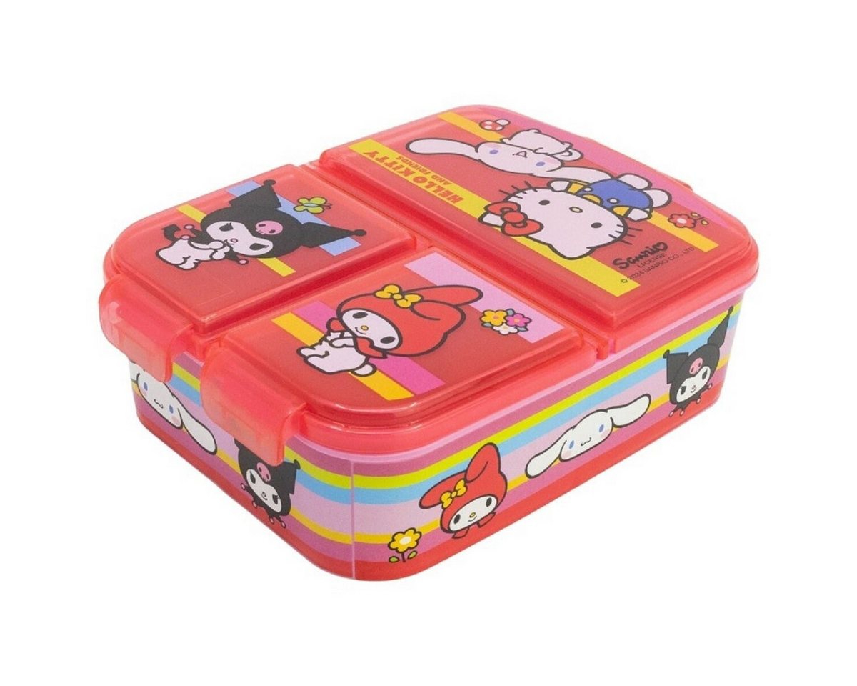 Hello Kitty Lunchbox Hello Kitty Kinder Brotdose Lunchbox mit 3 Fächern & tollem Design, (1-tlg) von Hello Kitty