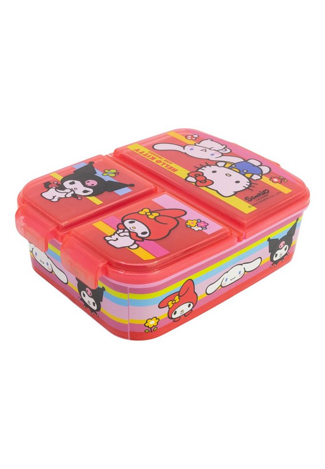 Hello Kitty Lunchbox Kinder Premium Lunchbox Brotdose mit 3 Fächern, Vesperdose mit 3 Fächern Hello Kitty Lunchbox Kinder Premium Lunchbox Brotdose mit 3 Fächern, Vesperdose mit 3 Fächern von Hello Kitty