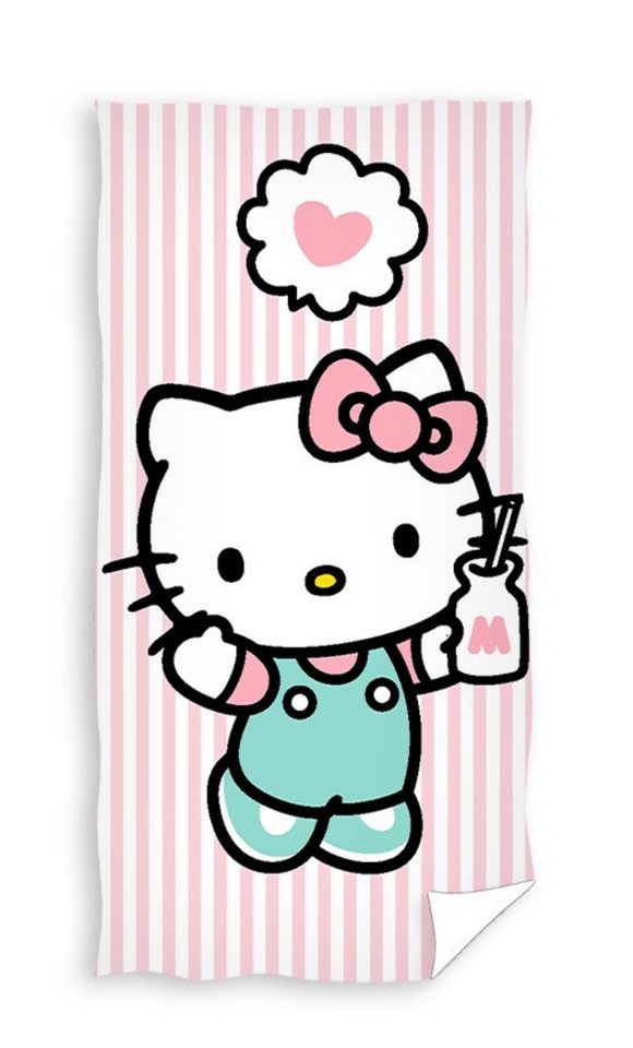 Hello Kitty Strandtuch Hello Kitty Badetuch Handtuch Strandtuch 70 x 140 cm Hello Kitty Strandtuch Hello Kitty Badetuch Handtuch Strandtuch 70 x 140 cm von Hello Kitty