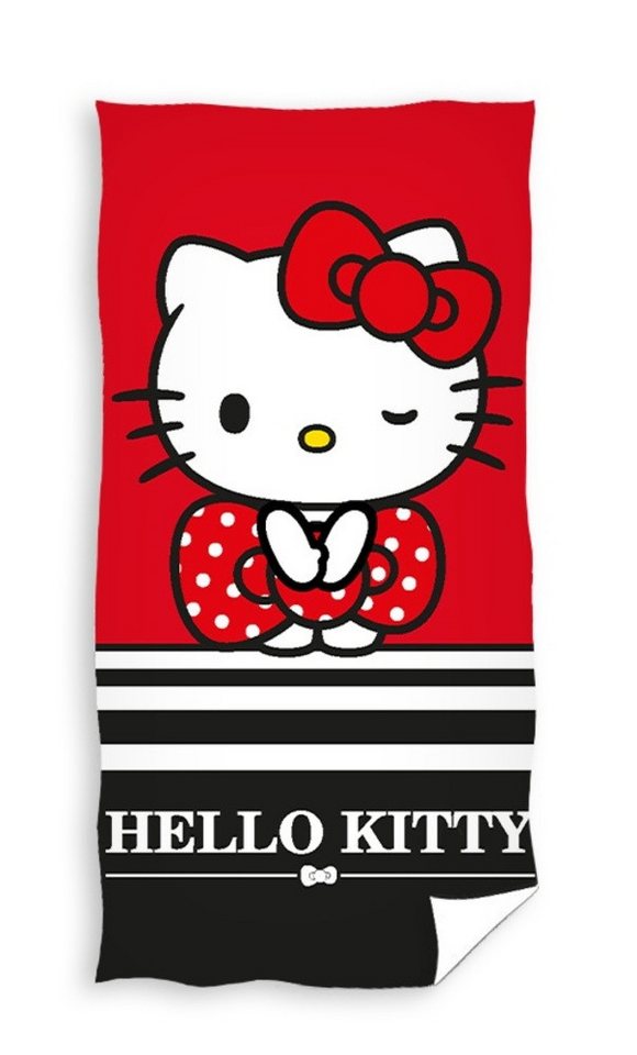 Hello Kitty Strandtuch Hello Kitty Badetuch Handtuch Strandtuch 70 x 140 cm Hello Kitty Strandtuch Hello Kitty Badetuch Handtuch Strandtuch 70 x 140 cm von Hello Kitty
