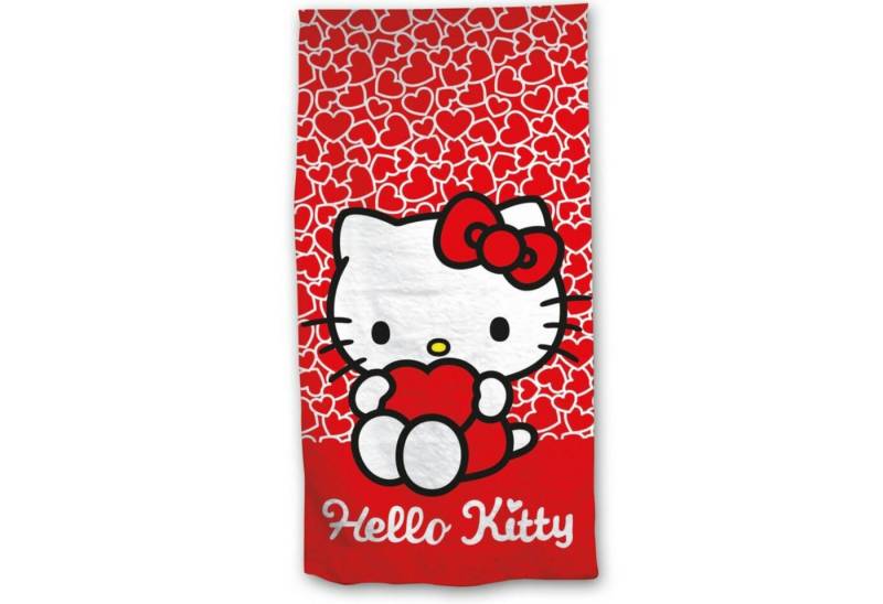 Hello Kitty Strandtuch Hello Kitty Kinder Mikrofaser Handtuch Badetuch 70x140 cm, microfaser von Hello Kitty