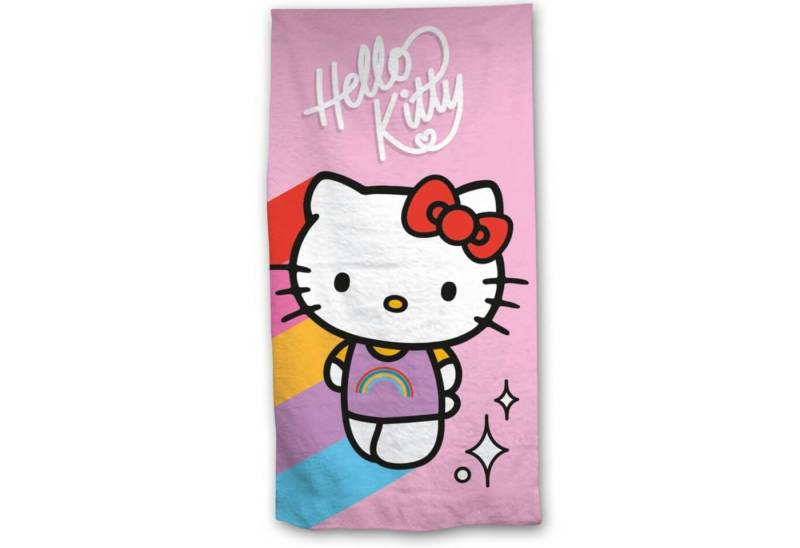 Hello Kitty Strandtuch Hello Kitty Kinder Mikrofaser Strandtuch Handtuch Badetuch 70x140 cm, microfaser von Hello Kitty