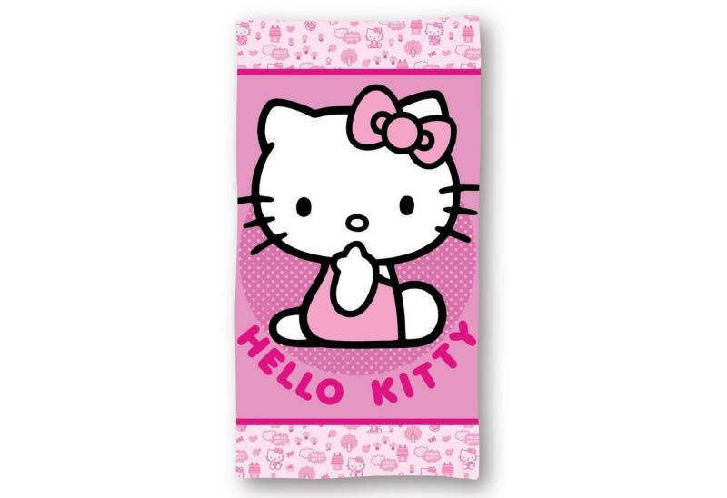 Hello Kitty Strandtuch Mikrofaser 140x70 – Leichtes Badehandtuch für Meer & Pool von Hello Kitty