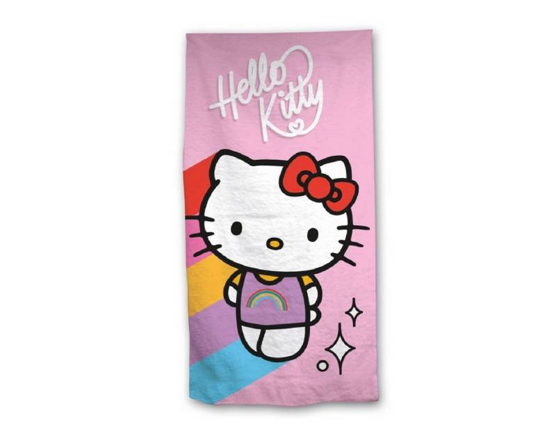 Hello Kitty Strandtuch Strandtuch 140x70 cm Weiches Badehandtuch für Fans von Hello Kitty