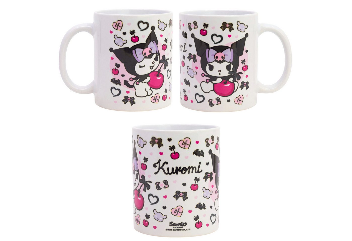 Hello Kitty Tasse Hello Kitty Kuromi Kaffeetasse Teetasse Tasse Geschenkidee 325 ml, Keramik Hello Kitty Tasse Hello Kitty Kuromi Kaffeetasse Teetasse Tasse Geschenkidee 325 ml, Keramik von Hello Kitty