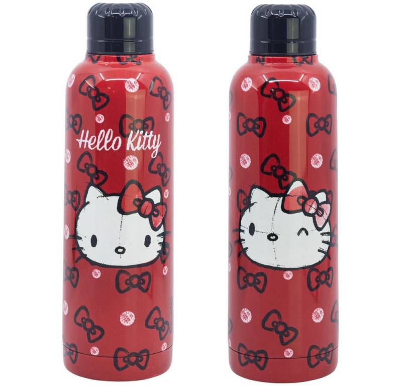 Hello Kitty Thermoflasche Hello Kitty Thermo Edelstahl Wasserflasche Flasche 515 ml von Hello Kitty
