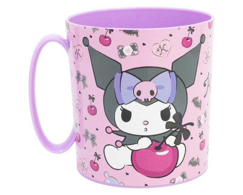 Hello Kitty Trinkflasche Hello Kitty Becher Mikrowellengeeigneter Kunststoffbecher 390ml von Hello Kitty