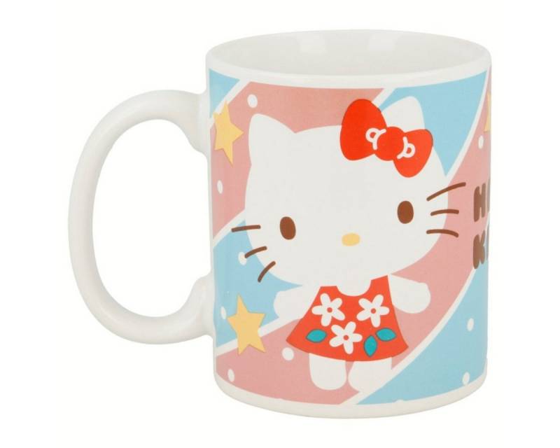 Hello Kitty Trinkflasche Hello Kitty Tasse 325ml Poema Design Keramikbecher im Geschenkset von Hello Kitty
