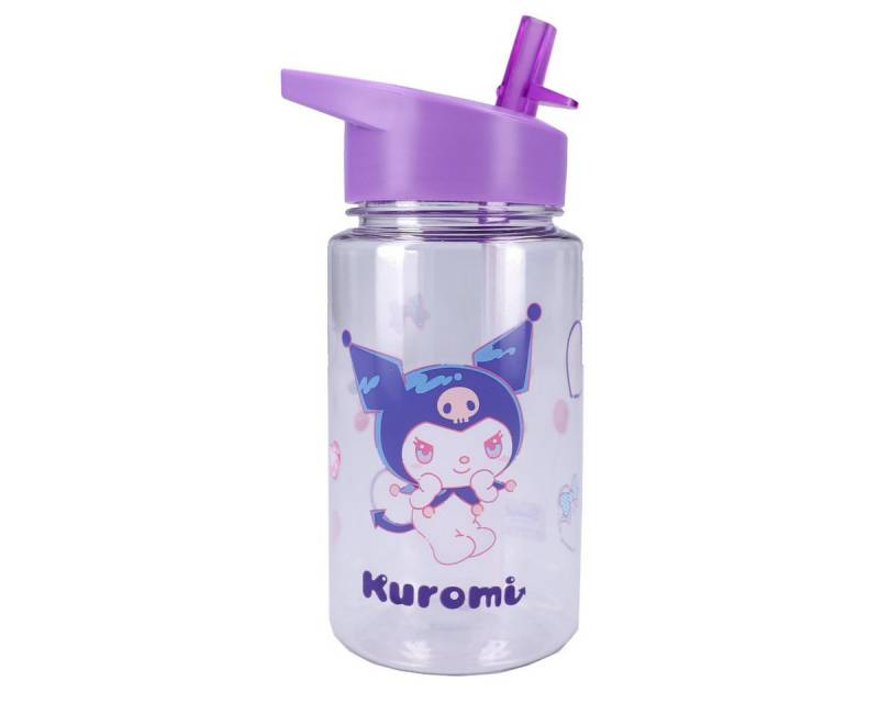 Hello Kitty Trinkflasche Kuromi 450 ml transparent mit Klappdeckel und Strohhalm Hello Kitty Trinkflasche Kuromi 450 ml transparent mit Klappdeckel und Strohhalm von Hello Kitty