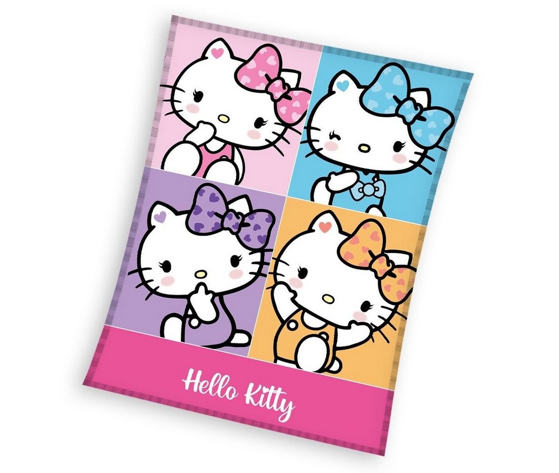 Kinderdecke Hello Kitty Fleecedecke Kuscheldecke 130 x 170 cm, Hello Kitty von Hello Kitty