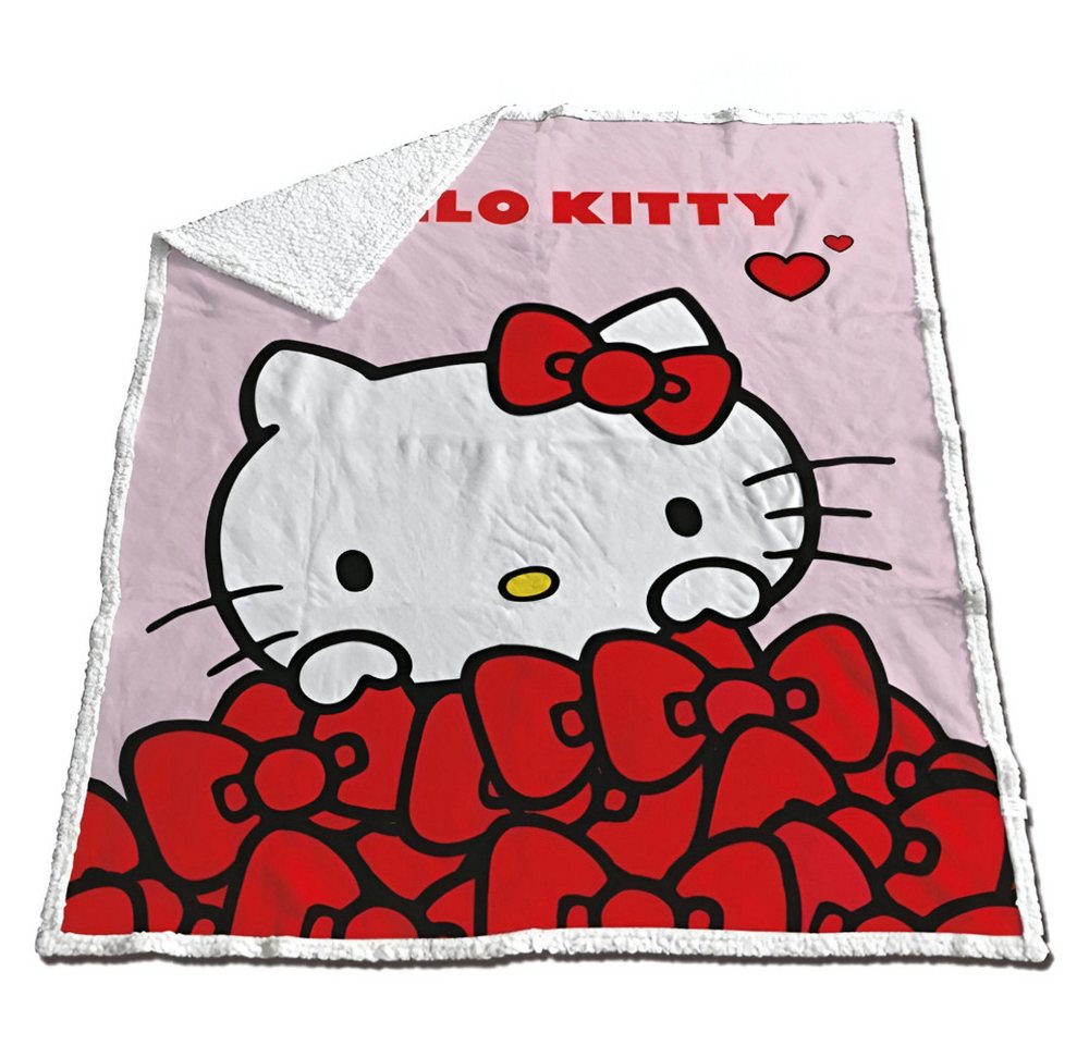 Wohndecke Hello Kitty Coral Decke warme XL Kuscheldecke 130x170 cm, Hello Kitty Wohndecke Hello Kitty Coral Decke warme XL Kuscheldecke 130x170 cm, Hello Kitty von Hello Kitty