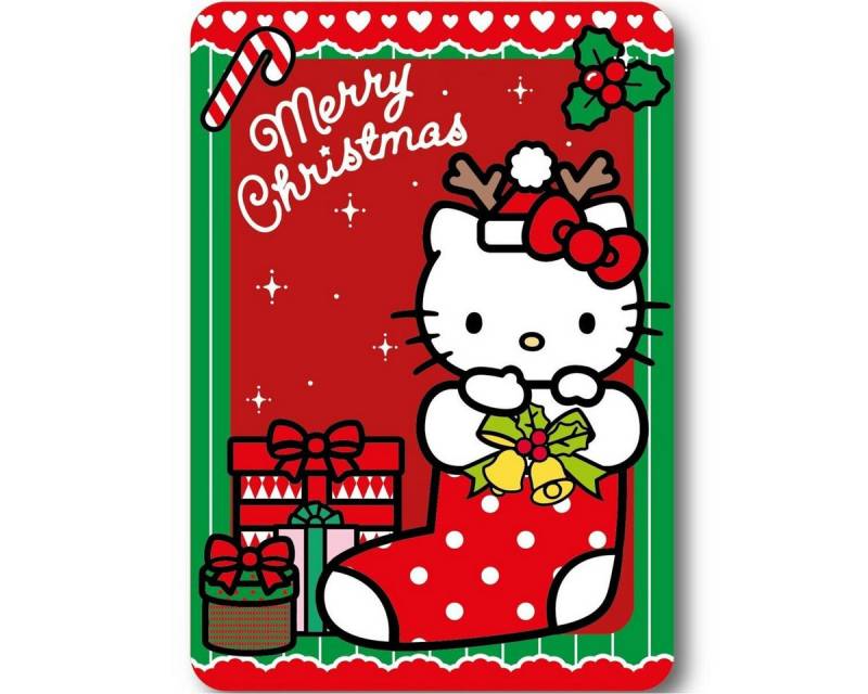 Wohndecke Hello Kitty Holiday Cheer Polar Fleece Decke 100x140cm, Hello Kitty, Geschenkidee für Mädchen und Jungen Wohndecke Hello Kitty Holiday Cheer Polar Fleece Decke 100x140cm, Hello Kitty, Geschenkidee für Mädchen und Jungen von Hello Kitty