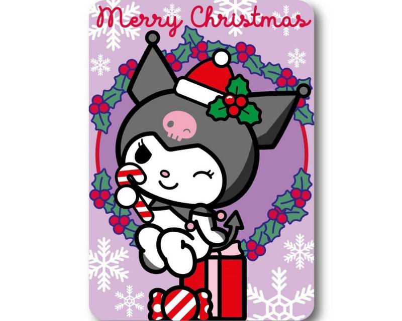 Wohndecke Hello Kitty Kuromi Weihnachts-Fleecedecke 100x140cm, Hello Kitty, Geschenkidee für Mädchen und Jungen Wohndecke Hello Kitty Kuromi Weihnachts-Fleecedecke 100x140cm, Hello Kitty, Geschenkidee für Mädchen und Jungen von Hello Kitty