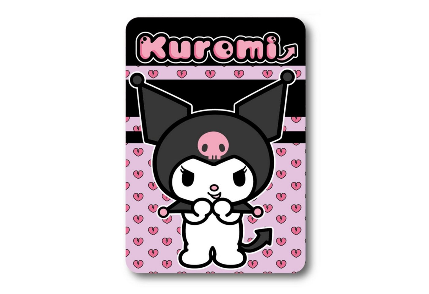 Wohndecke Kuromi Fleecedecke Kuscheldecke 100x140 Kinder Decke weich warm, Hello Kitty von Hello Kitty
