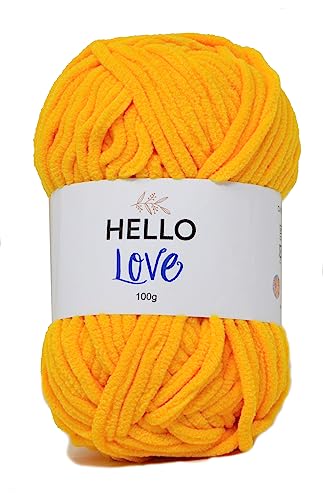 Hello Love - Mustard Yellow Garn 100g, 65m Hello Love - Mustard Yellow Garn 100g, 65m von Hello Love