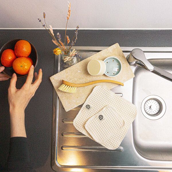 Hello Simple 2er Set Zero Waste Spülschwamm und Spültuch Hello Simple 2er Set Zero Waste Spülschwamm und Spültuch von Hello Simple