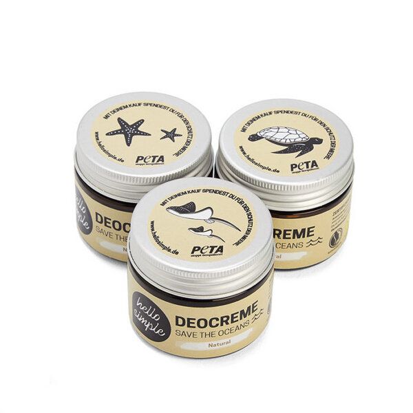 Hello Simple Deocreme - Save the Oceans, Natural - 3er Set Hello Simple Deocreme - Save the Oceans, Natural - 3er Set von Hello Simple