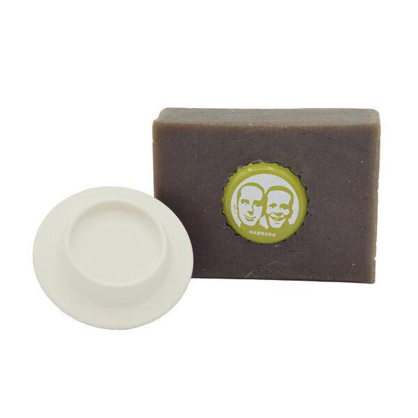Hello Simple Dusch-Set: Magnetischer Seifenhalter Creme & Nordmoor Seife Hello Simple Dusch-Set: Magnetischer Seifenhalter Creme & Nordmoor Seife von Hello Simple