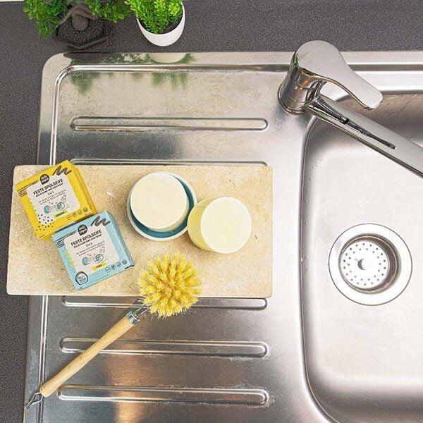 Hello Simple Festes Spülmittel-Set Pure + Orange – 100% Zero Waste von Hello Simple