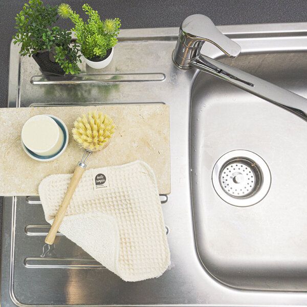 Hello Simple Zero Waste Geschirrspülbürste, vegan und ohne Plastik von Hello Simple