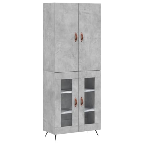 Buffet Bahut Kommode Schrank Aufbewahrung Organizer Küche Wohnzimmer Wohnzimmer Hoch 69,5 x 34 x 180 cm Holz Grau 02_0034583 Buffet Bahut Kommode Schrank Aufbewahrung Organizer Küche Wohnzimmer Wohnzimmer Hoch 69,5 x 34 x 180 cm Holz Grau 02_0034583 von Helloshop26