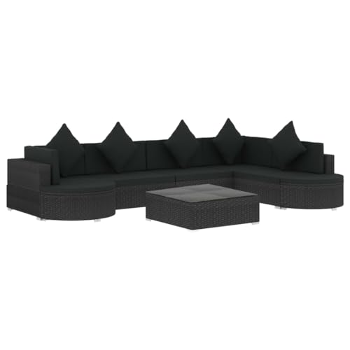 Helloshop26 Gartenmöbel, Gartenmöbel, 8-teilig, mit Kissen, Polyrattan, schwarz, 02_0017762 Helloshop26 Gartenmöbel, Gartenmöbel, 8-teilig, mit Kissen, Polyrattan, schwarz, 02_0017762 von Helloshop26