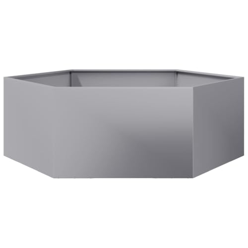 Helloshop26 Hochbeetkasten Pflanzen Blumen Terrasse Garten Hexagon 138 x 120 x 45 cm Stahl verzinkt Silber 02_0038640 Helloshop26 Hochbeetkasten Pflanzen Blumen Terrasse Garten Hexagon 138 x 120 x 45 cm Stahl verzinkt Silber 02_0038640 von Helloshop26