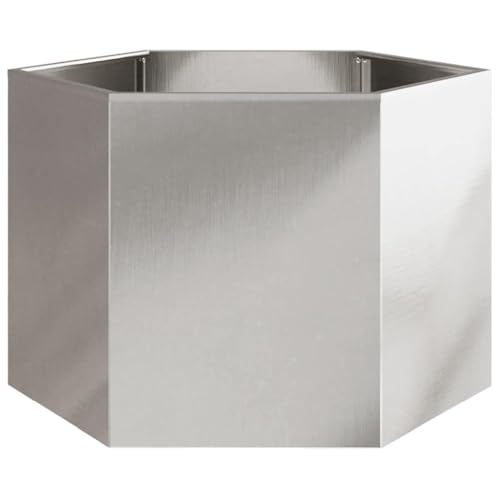 Helloshop26 Hochbeetkasten Pflanzen Blumen Terrasse Garten Sechseck 69 x 60 x 45 cm Edelstahl Silber 02_0038653 Helloshop26 Hochbeetkasten Pflanzen Blumen Terrasse Garten Sechseck 69 x 60 x 45 cm Edelstahl Silber 02_0038653 von Helloshop26