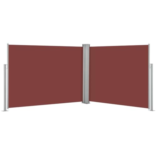 Helloshop26 Markise Paravent Markise, Seitenansicht, einziehbar, für Terrasse, Garten, Terrasse, Balkon, Sichtschutz, 140 x 1000 cm, Braun 02_0007407 von Helloshop26