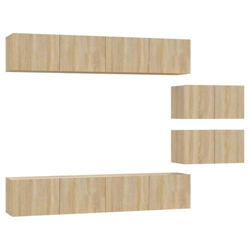 Helloshop26 Möbel-Set Schrank Buffet TV Wohnzimmer Schlafzimmer Wohnzimmer 6-teilig Eiche Sonoma Holz Technik Braun 02_0025129 Helloshop26 Möbel-Set Schrank Buffet TV Wohnzimmer Schlafzimmer Wohnzimmer 6-teilig Eiche Sonoma Holz Technik Braun 02_0025129 von Helloshop26