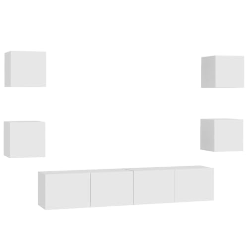Helloshop26 Möbel-Set Schrank Buffet TV Wohnzimmer Schlafzimmer Wohnzimmer 6-teilig Holz Technik, Weiß 02_0025003 Helloshop26 Möbel-Set Schrank Buffet TV Wohnzimmer Schlafzimmer Wohnzimmer 6-teilig Holz Technik, Weiß 02_0025003 von Helloshop26