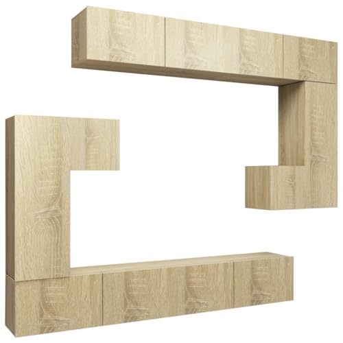 Helloshop26 Möbel-Set Schrank Buffet TV Wohnzimmer Schlafzimmer Wohnzimmer 8-teilig Eiche Sonoma Holz Technik Braun 02_0025314 Helloshop26 Möbel-Set Schrank Buffet TV Wohnzimmer Schlafzimmer Wohnzimmer 8-teilig Eiche Sonoma Holz Technik Braun 02_0025314 von Helloshop26