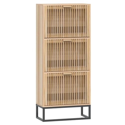 Helloshop26 Schuhschrank, Schuhregal, Aufbewahrung, Schrank, Flur, Wohnzimmer, 52 x 25 x 120 cm, Holz, Braun 02_0021389 Helloshop26 Schuhschrank, Schuhregal, Aufbewahrung, Schrank, Flur, Wohnzimmer, 52 x 25 x 120 cm, Holz, Braun 02_0021389 von Helloshop26