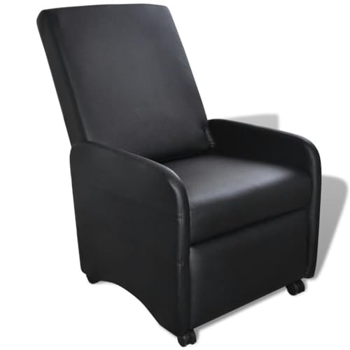 Helloshop26 Sessel Sessel Lounge Design Club Sofa Wohnzimmer klappbar Kunstleder schwarz 1102066/3 Helloshop26 Sessel Sessel Lounge Design Club Sofa Wohnzimmer klappbar Kunstleder schwarz 1102066/3 von Helloshop26