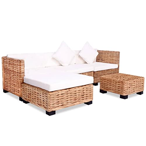 Helloshop26 Sofa-Set 14-teilig Rattan Natur 02_0014493 von Helloshop26