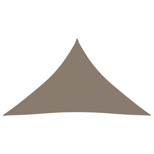 Helloshop26 Sonnensegel für Sonnenschirm, Oxford-Stoff, dreieckig, 3,5 x 3,5 x 4,9 m, Taupe, 02_0009811 von Helloshop26